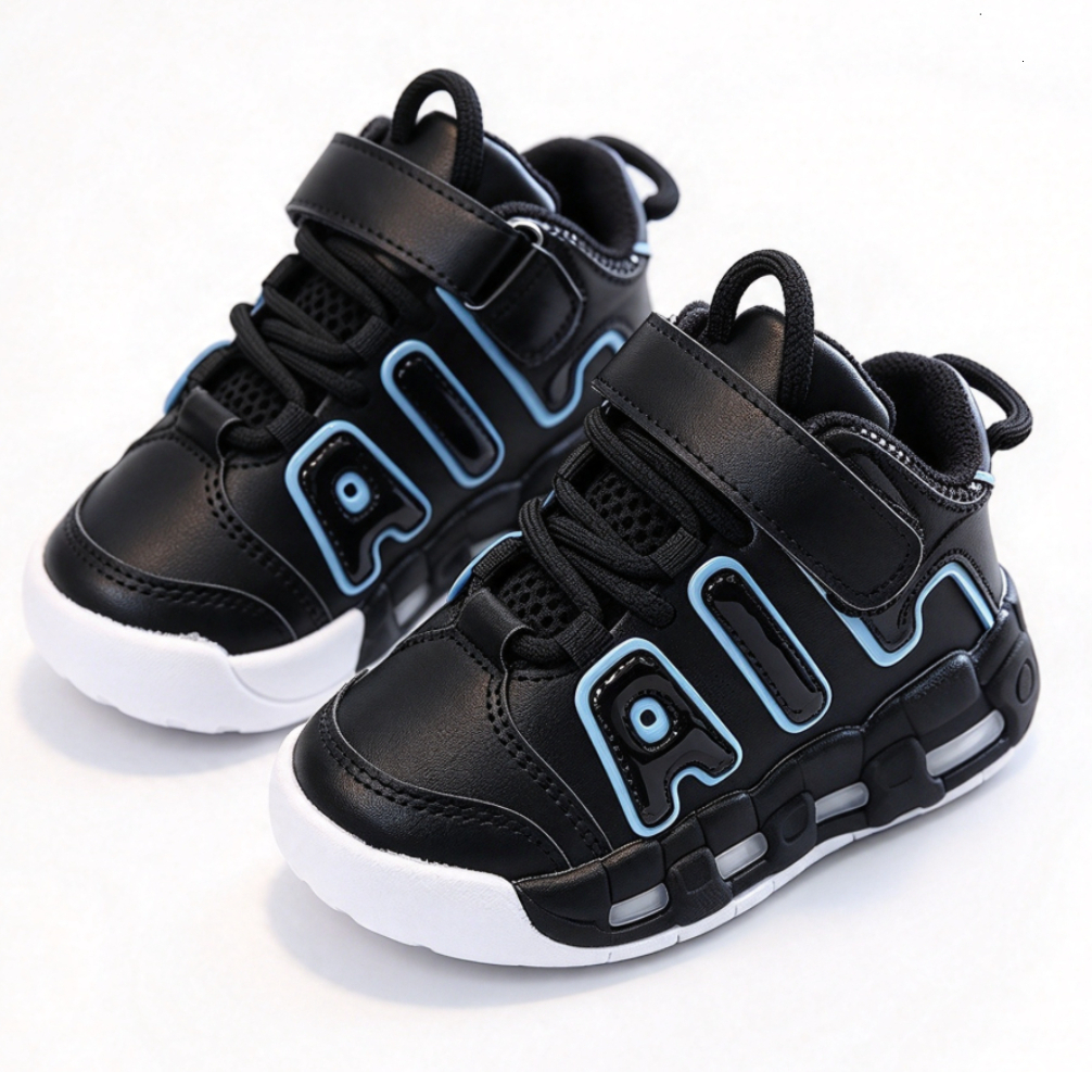Outdoor Activity Kids Toddler Sneakers Soft Soled Leather Spring Autumn New Breathable Fashion Casual Sports Shoes Boys Girls Footwear for 1-6 Years