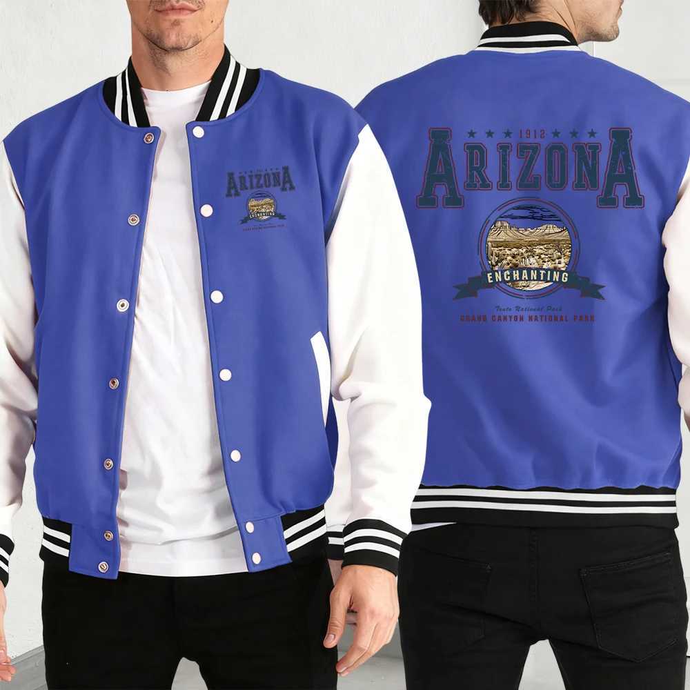 Jackets Arizona Enchanting Print Men's Men Basics Comfy Jackets Autumn Winter Baseball Vintage Soft Menswear Casual Street CoatW261017