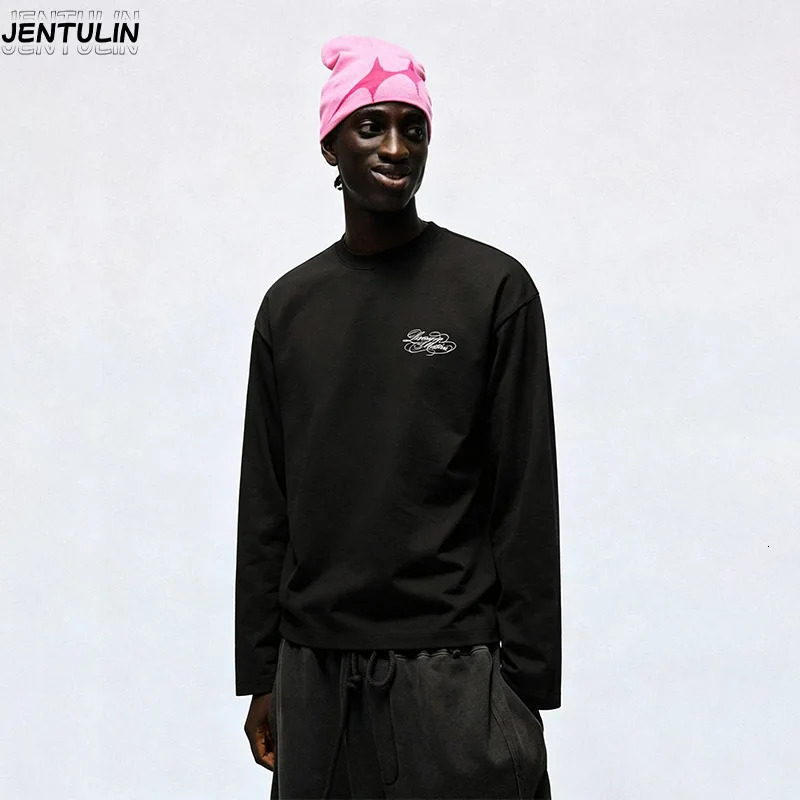 Punk Hip-Hop Men's Sports Series Front And Back Letter Graphic Long Sleeved T-shirt Harajuku Women's Streetwear Top Y2k 261014