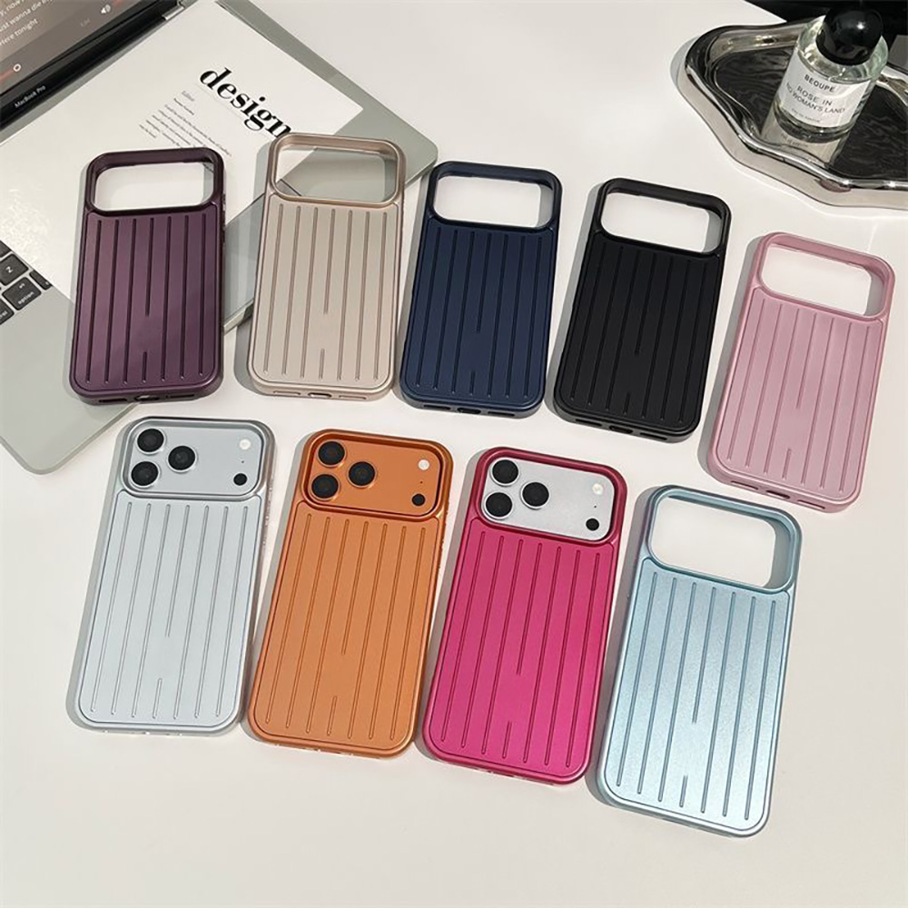 designer phone case Luggage suitcase iphone17 pro max iphone case For iphone 18 Pro Max 18 17Pro 16 15 14 13 promax shockproof Protective 3D Corruga
