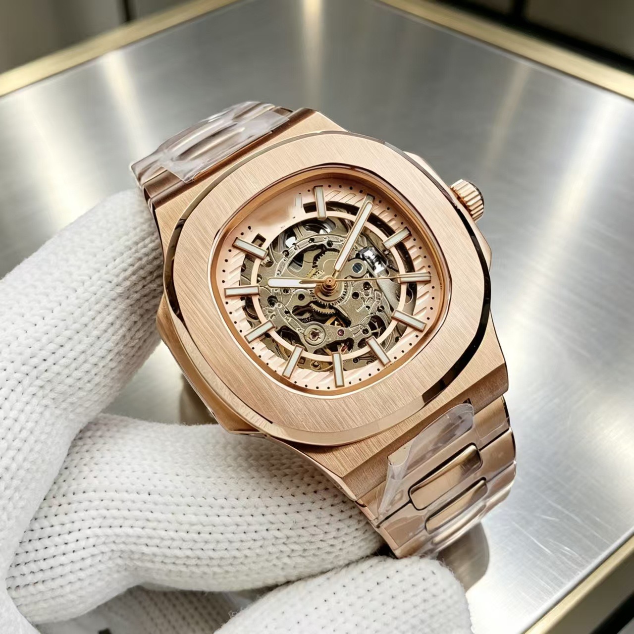 2026 Automatic Movement Mechanical Wrist Watches Men Hollow Design Waterproof Watch High Quality Custom Automatic Watches