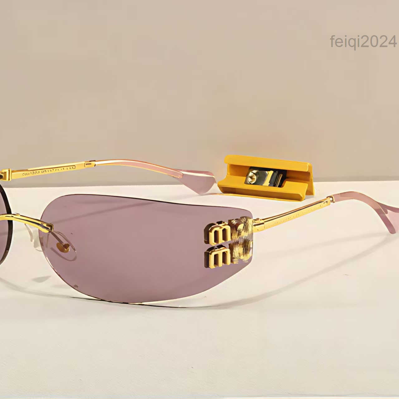 MU Sunglasses Designer Sunglass yeglass Luxury Women smua51s metal Frameless Oval retro Glasses Sun glass UV400 lens sun glasses Y2k