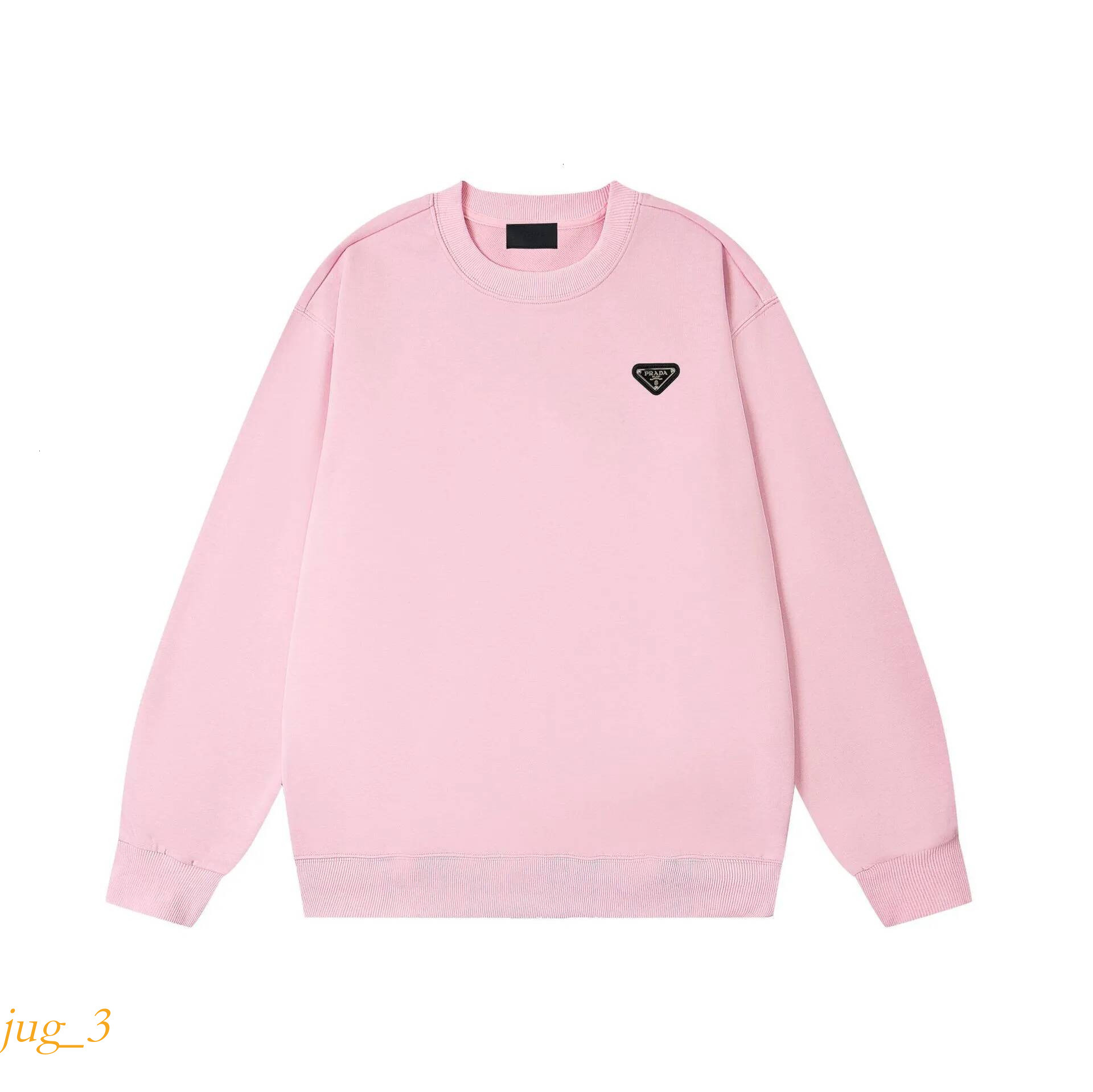 Triangle hoodie designer man woman hoodies new model logo luxury brand hooded zip up for men and women couple's hip hop unisex style pradmen ja