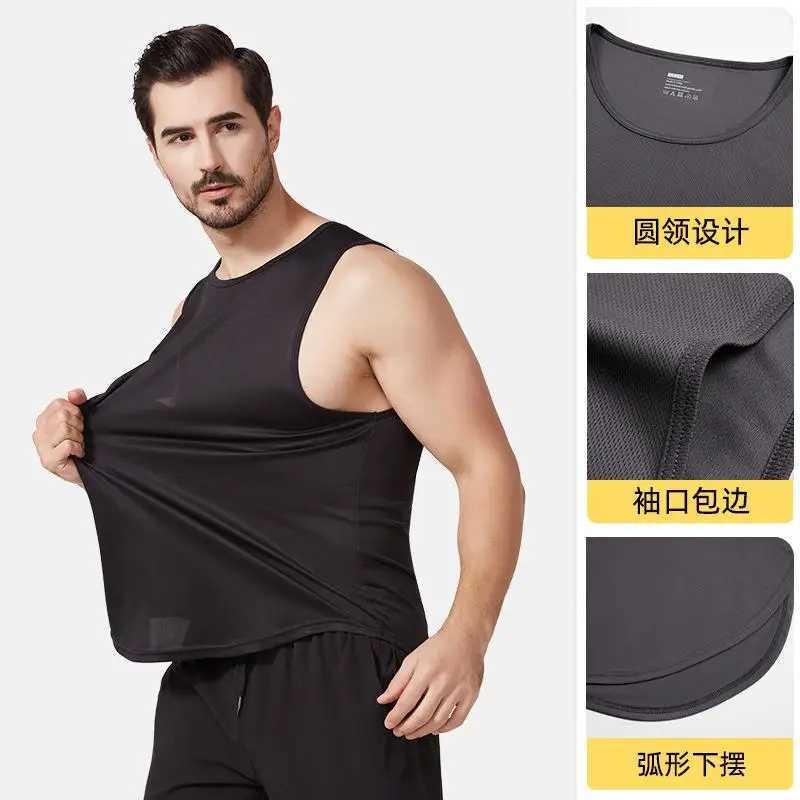 Vests Summer Quick Drying Men's Vest With Men's Printed Oversized Fitness Vest Running Top Basketball Training Loose Sports VestW261017