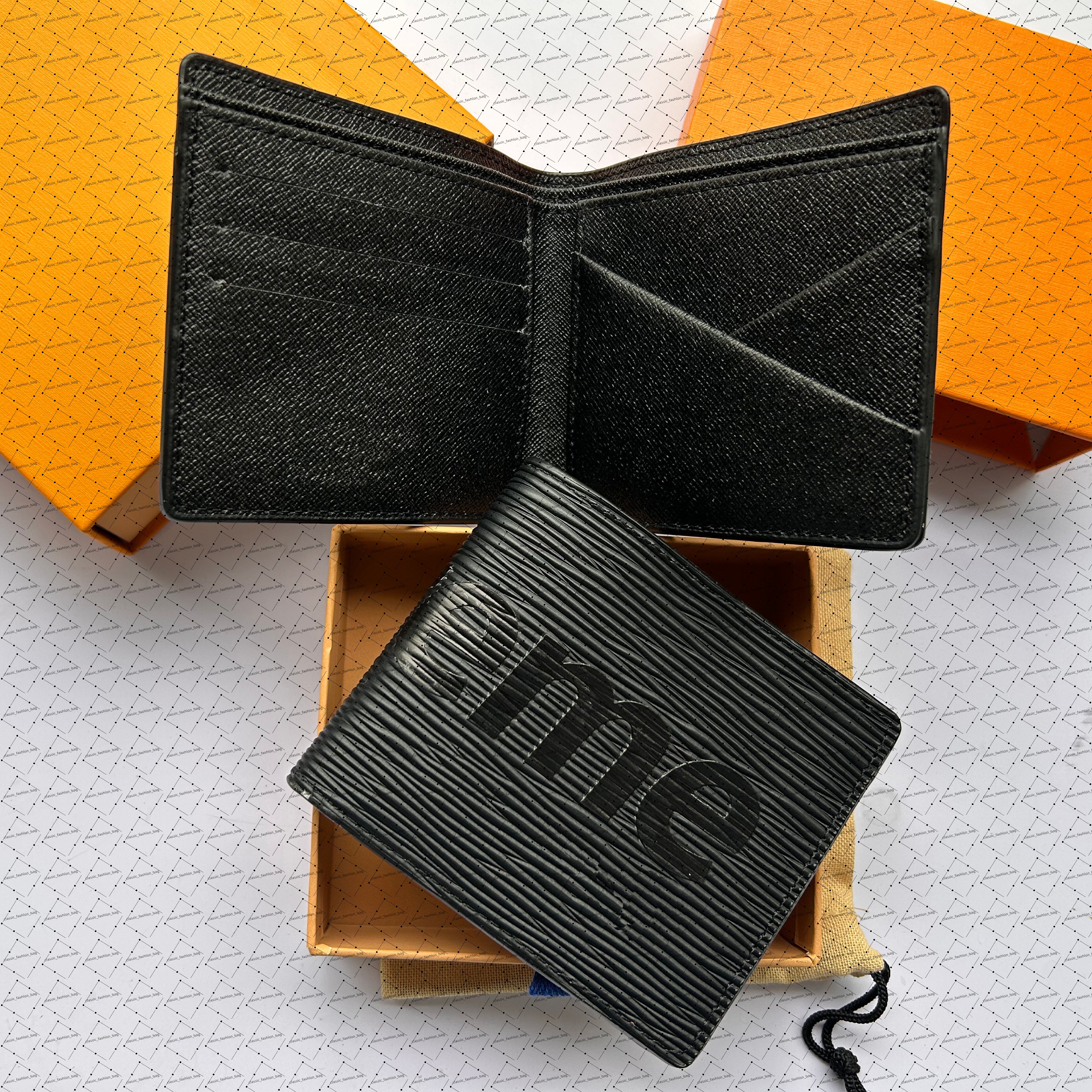 Top quality Designers Luxury Genuine Leather Wallets cardholder France Paris plaid style luxurys mens wallet designers women wallet Purse Crossbody