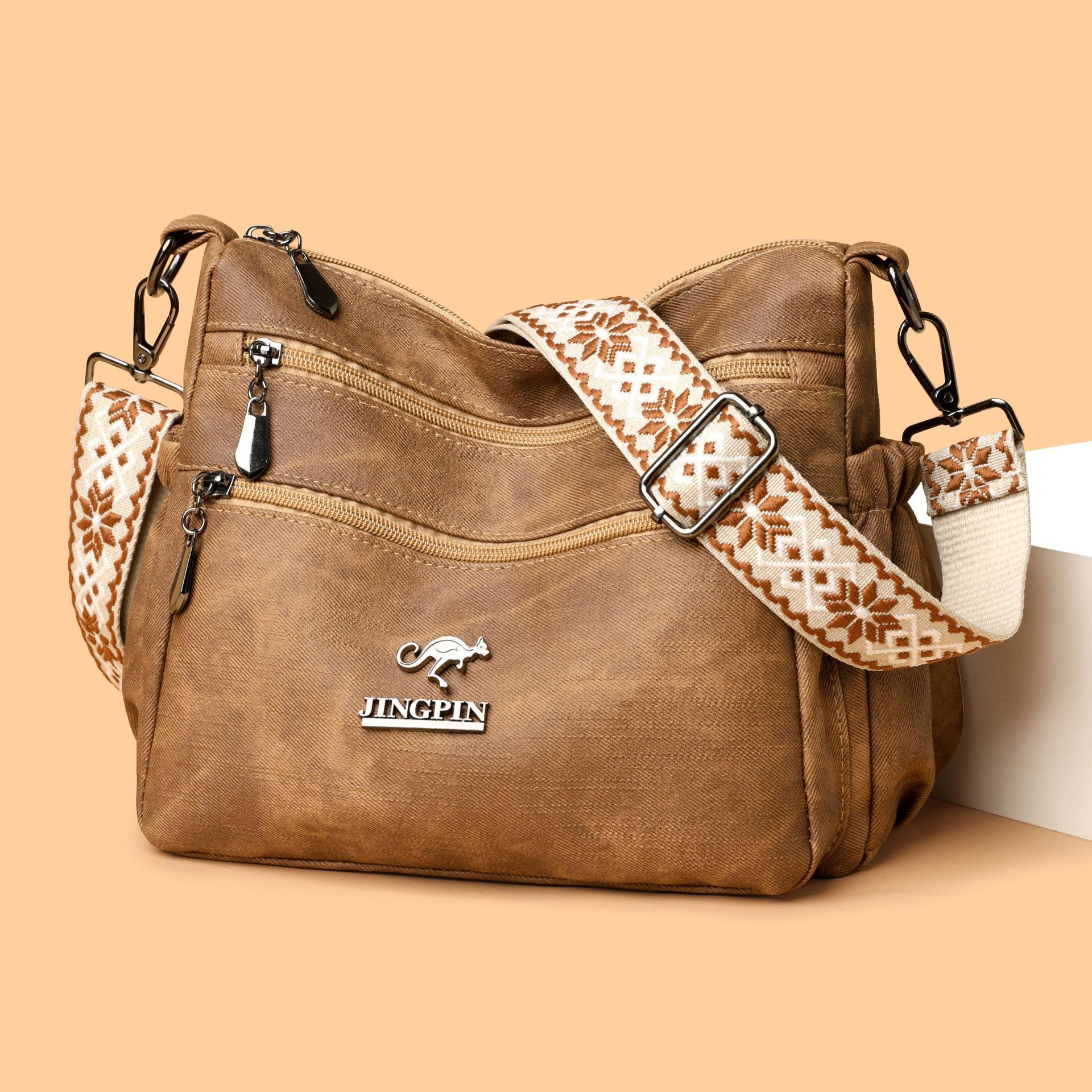 Luxury Brand Designer Bag Fashion Shoulder For Women, Large-Capacity Soft Leather Tote Stylish And Versatile Mom Bag, Middle-Aged Women's Bag