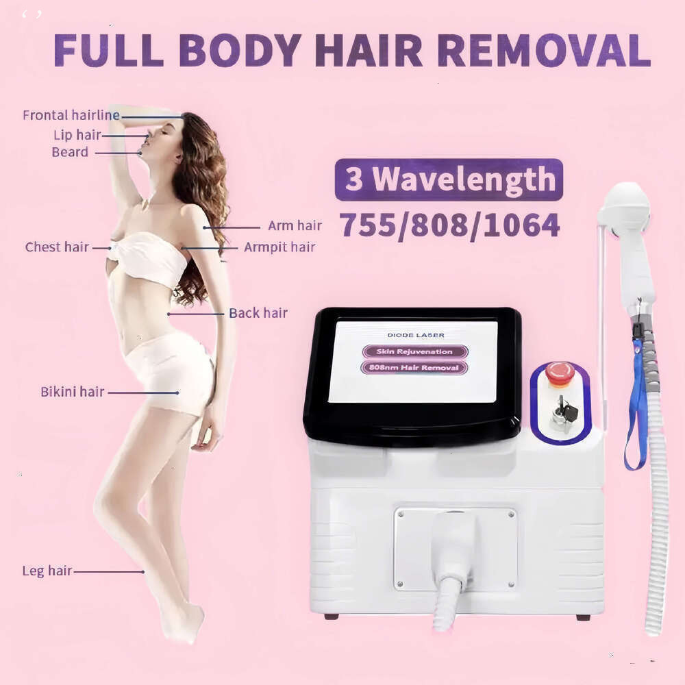NEW Trending Products Diode Laser Depilator Machine 755Nm 808Nm 1064Nm Diode Laser Fast Safety Hair Removal Machine For Salon Us