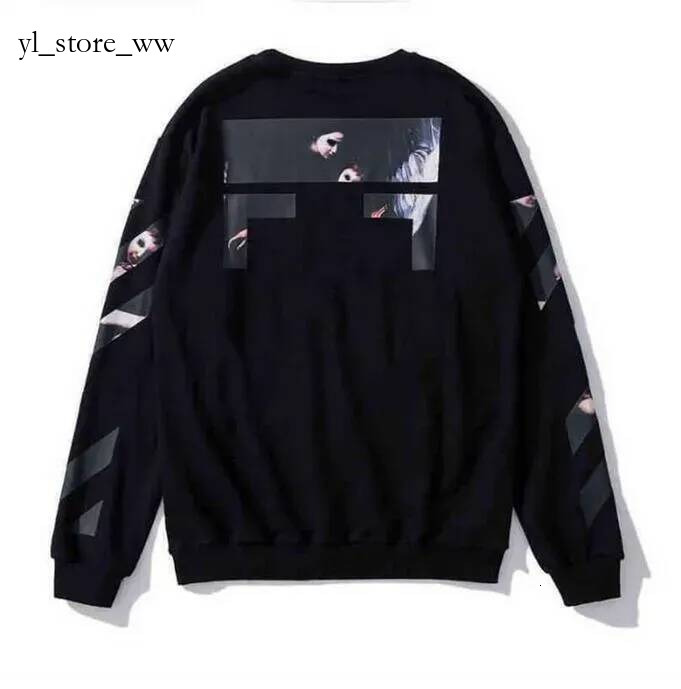 off hoodie long sleeves designer Hip Hop high quality Man Womens pure cotton offwhite Hooded Skateboards Pullover offes white Sweatshirt Clothes Ove