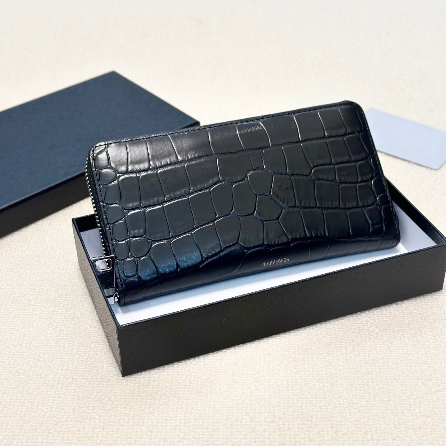 Quality Designer men's women's cross leather wallet clutch phone case passport case check bag card holder key case Alligator Pattern coin