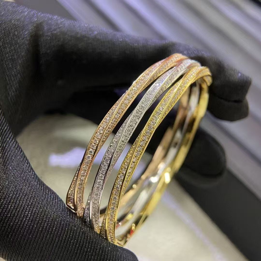 Graffs Jewelry Designer Grsffiti Jewelry Luxury Bracelet For Woman Men Luxe Bangle V Gold Spiral Twist Bracelet For Women Rose Gold Bangle