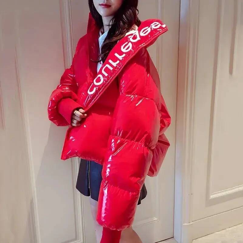 Women Down Jacket Women Down ladies winter down Jacket Glossy Cotton Ladies Ladies Winter Autumn Winter Keep Warm Parka Female Leisure Windproof Qui