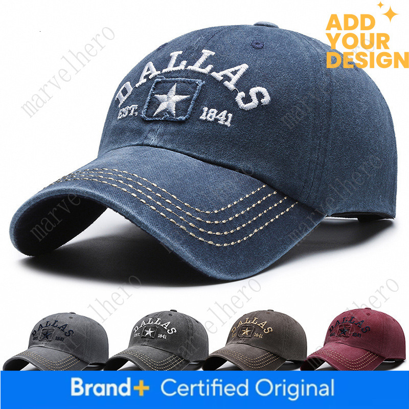 Cross Border Soft Top Washed Vintage Coated Fabric Baseball Cap With D Embroidery Distressed And Faded Sun Hat For Men