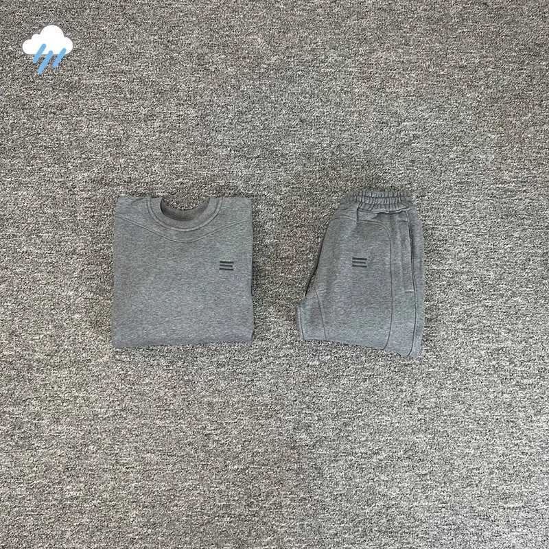 Streetwear Simple Embroidery Kroen Sweatpants Men Women Patchwork 100% Cotton Jogger Casual Pants Gray Trousers Inside Tags T261019