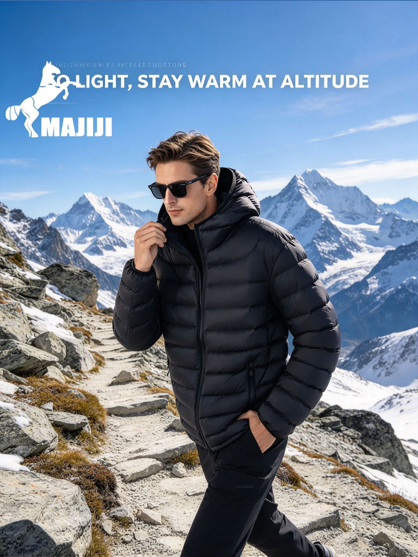 Men Hooded 90 Percent White Duck Down Jacket 2026 Winter New Loose Fit Thick Warm Windproof Puffer Coat Outerwear For Men Daily Casual And Outdoor C