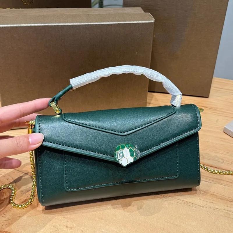 Women Handbags Luxury Snake Bag Designer Shoulder Bags Fashion Snake Head Chain Bag Lambskin And Metal Hardware Crossbody Bags Wallet