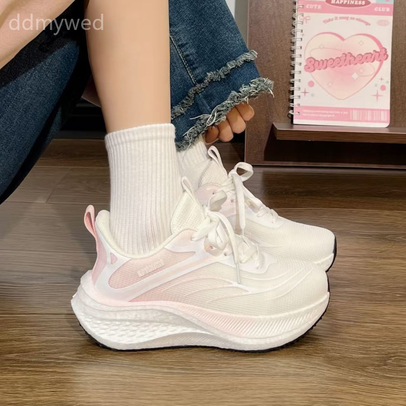 Women's Lightweight Breathable Mesh Running Shoes, Popcorn Sole Cushioning Sneakers for Gym and Daily Wear