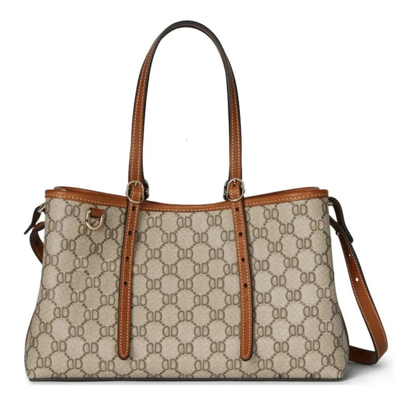 New Designer Genuine Leather Women Handbags Beach emblem Handle Tote Bag Fashion Handbag Shoulder Travel Crossbody Casual Totes