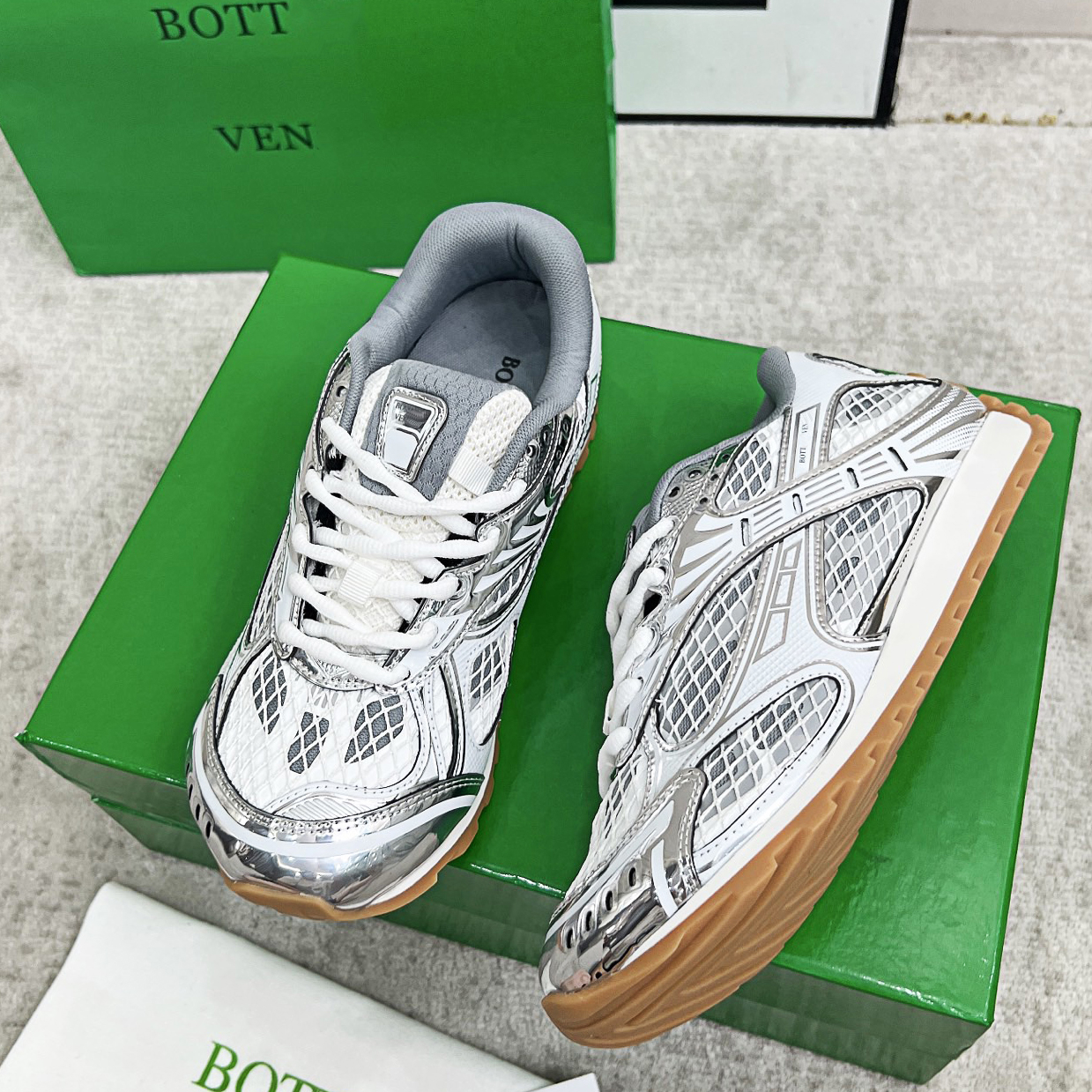 Designer Sneaker Orbit Shoes Men Women SneakersSports Breathable Leather Mesh Matching Lace Up Casual Thick Soled Mixed Color sneakers AAAA1