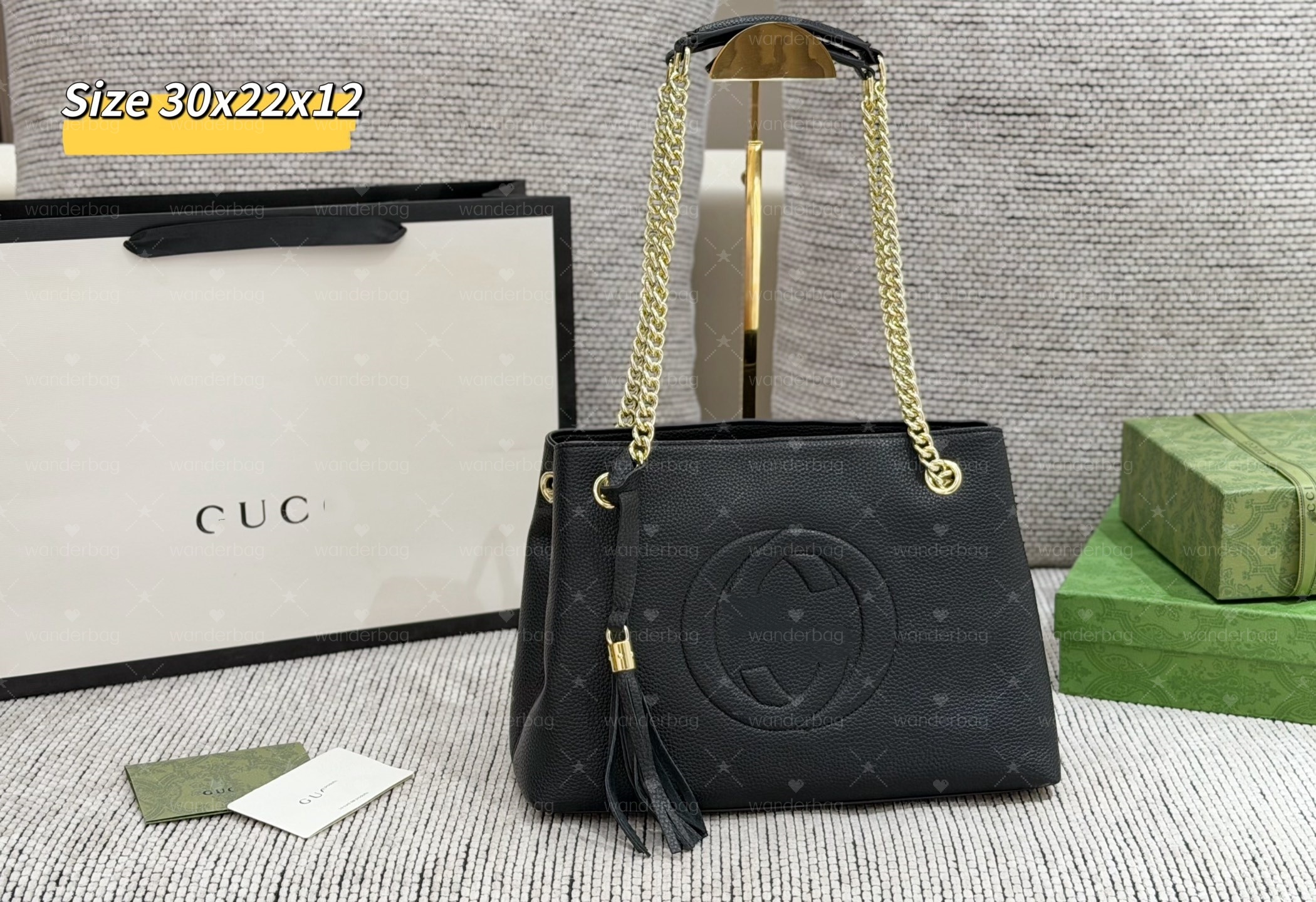 Designer Bag large canvas brown calfskin shoulder bag chain Crossbody Fashion womens Embossed Handbag Luxury Messenger bags Vintage tote Purse Lady