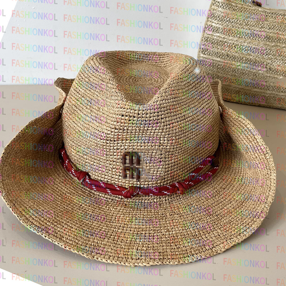 Chapeau de paille en raphia officiel de styliste de luxe, version supérieure, chapeau pare-soleil de nouveau style 2026