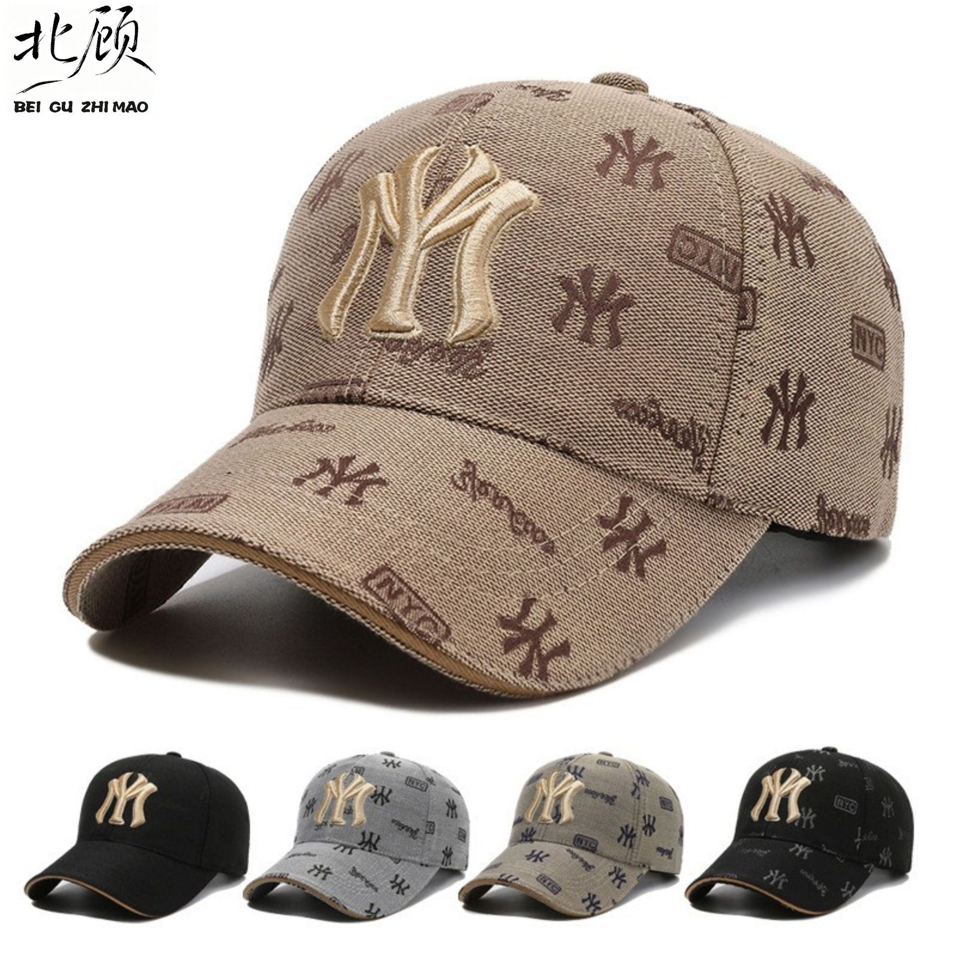 Luxury Cap Brand Designer Hat Hat European And American Style Men Spring Autumn Korean Version Hard Top Shaped Face Slimming Baseball Outdoor Sunsha