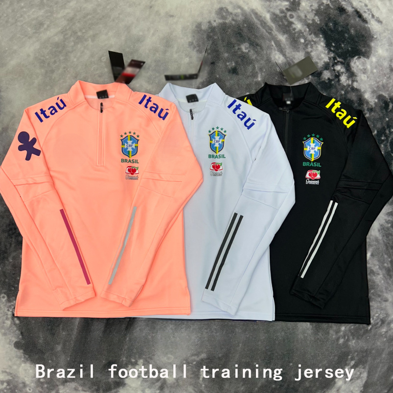 Terra Series Soccer Training Top Men Half Zip Long Sleeve Football Pullover Quick Dry Sport Sweatshirt Athletic Training Wear