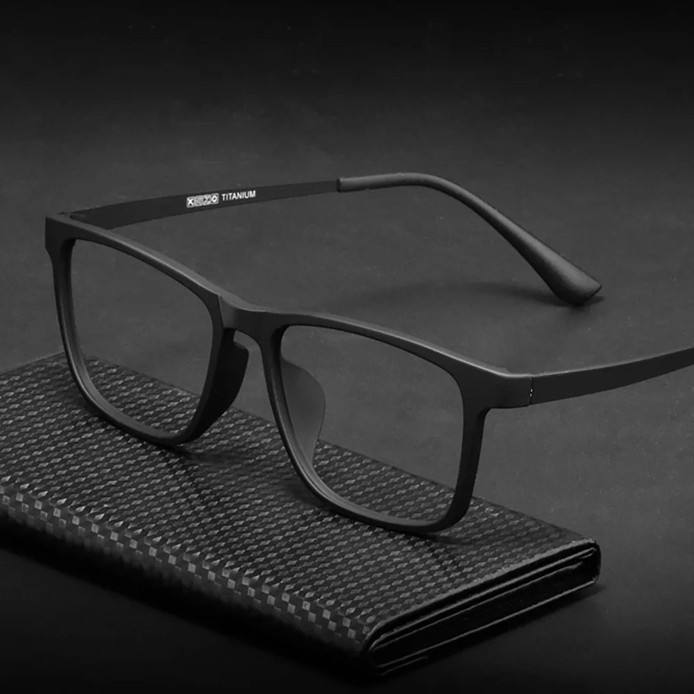 High Quality Ultra Light Square Comfortable Large Eyeglasses Pure Fashion Optical Prescription Glasses Frame Men261019