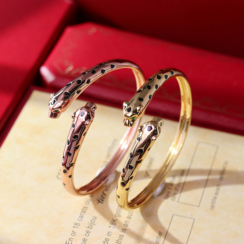 Classic Leopard Bracelet Brand Spot Bracelet High Quality Stainless Steel Designer Bracelet Gift