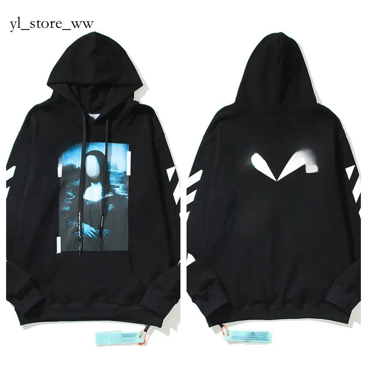 off hoodie designer high quality offwhite jacket men's pure cotton spring autumn outdoor versatile classic offes white hoodie loose top trendy
