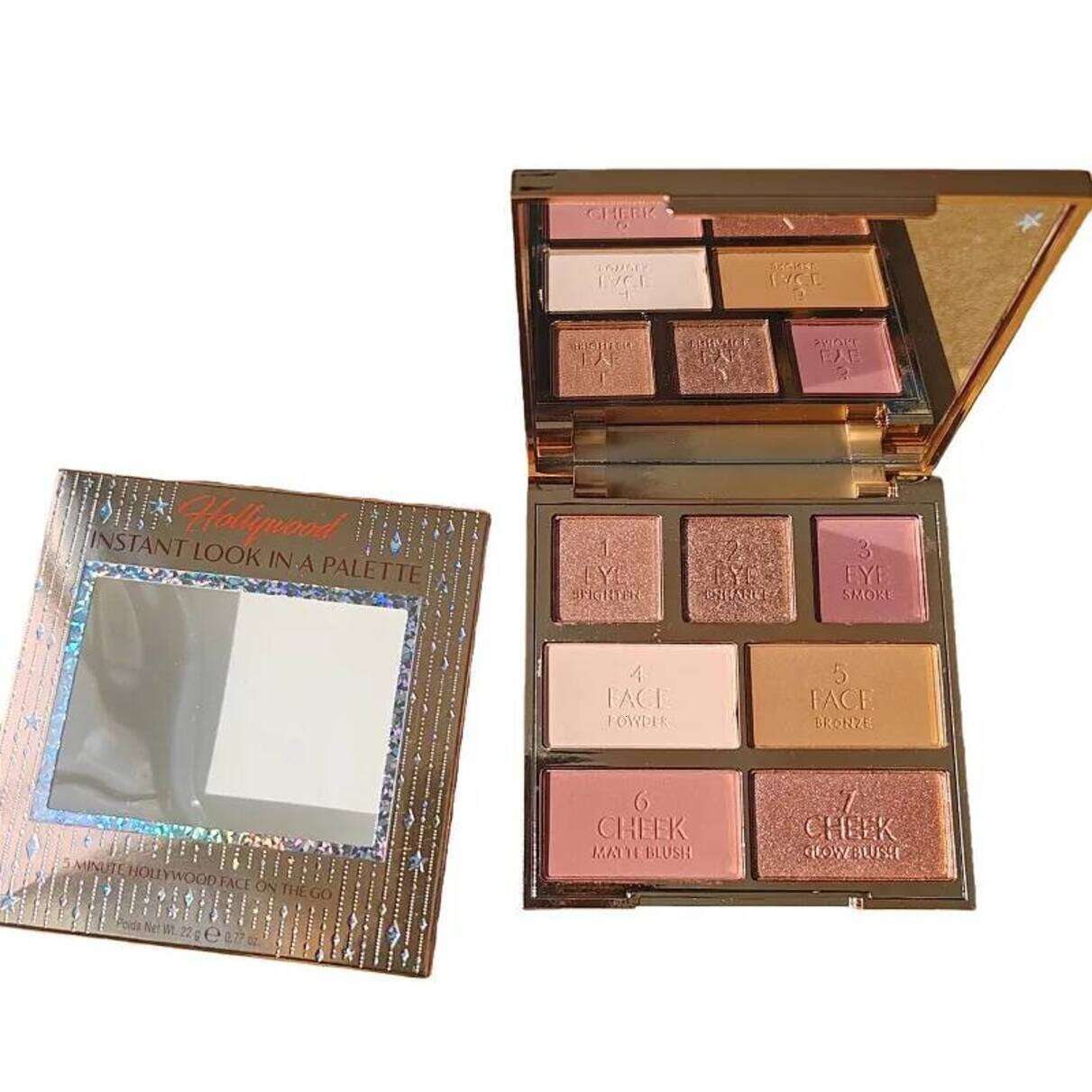 Eyeshadow All One Paletteinstant Look Face Eye With Mirror Travel Friendly multi 7 In 1 Makeup Palette Eyeshado