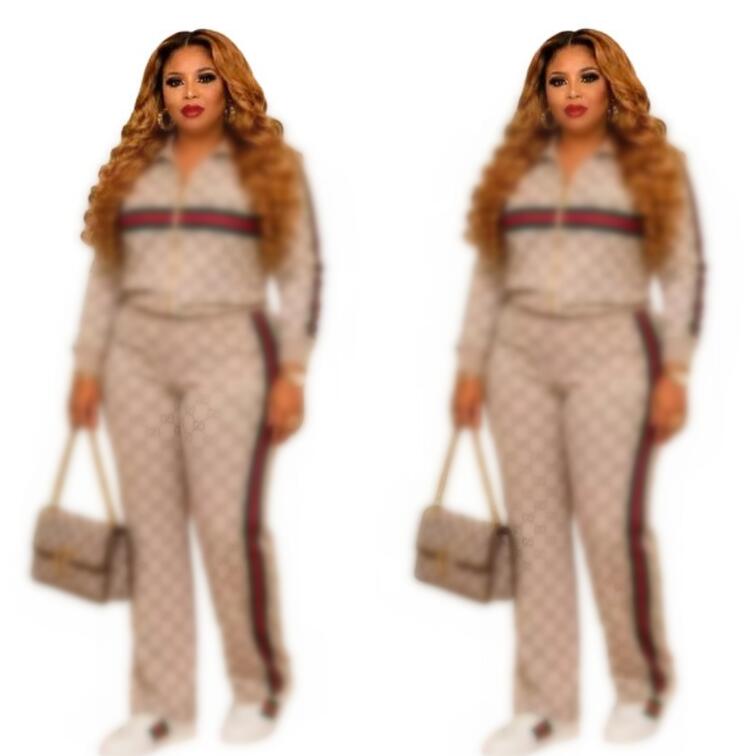 women's Tracksuit Luxury new casual sports loose letter embroidered women Designer jacket women's two-piece set