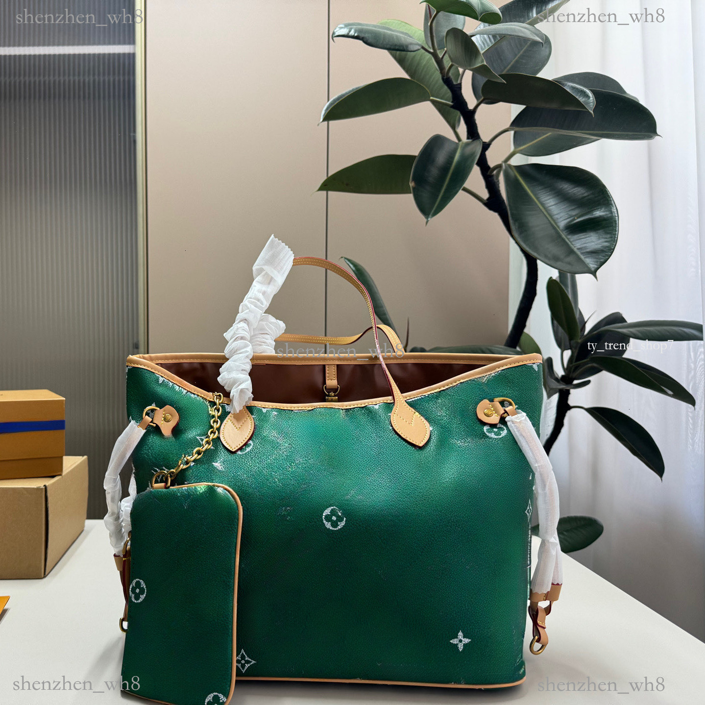 high quality neverfulll pm best quality inside out bb Tote Shoulder MM Leather tote Large Handbag Purse Classic Flower Inside Out BB Monogram Bag 48