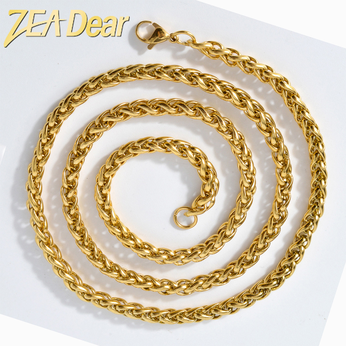 New European American niche stainless steel 18K gold-plated minimalist and fashionable clavicle chain, wholesale