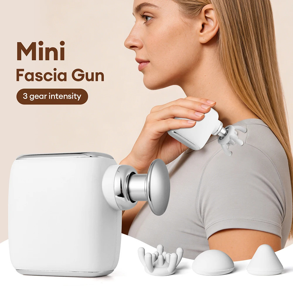 Pocket Mini Fascia Gun High Frequency Vibration Body Massage Gun Portable Electric Massager Muscle Relaxation Fascia masajeador 261009