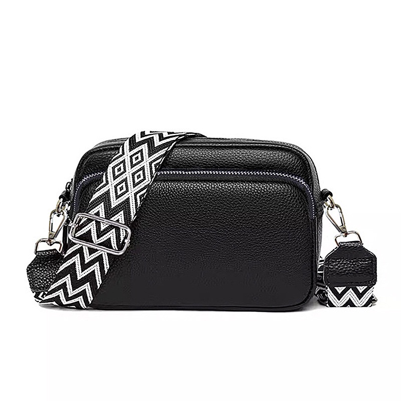 Women Crossbody Bag Multi Space Fashion Design Sense Large Capacity PU Material Lightweight Single Shoulder Bag