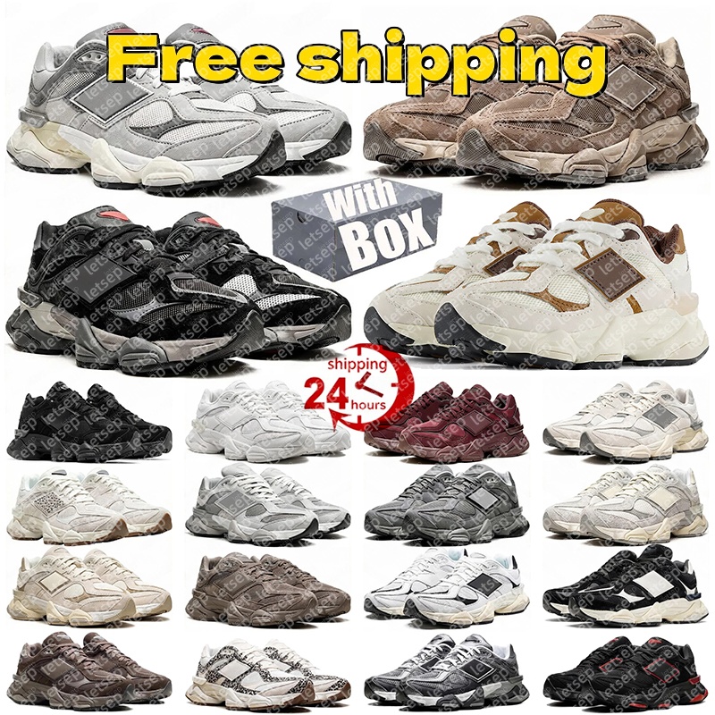 Free Shipping With box designer shoes for men women Running Shoes 9060 daily outfit running leather mesh Triple Black White Grey mens trainers outdo