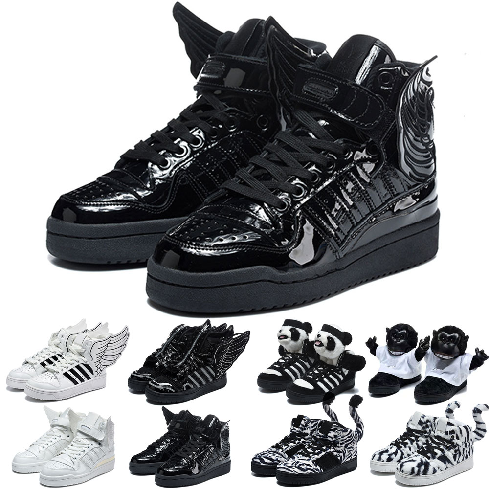 sadidA Originals Wings Shoes Jeremys Scotts JS Wings Shoe Men women Bear High Top Sneakers Plush Teddy Bear 3D Angel Wings Trainers Furry Animal Tai