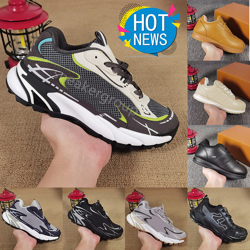 Designer shoes mens Runner Tatic sneakers Luxury casual Buttersoft Sneaker Black Beige Moka Silver Yellow womens men women trainers outdoor sports r