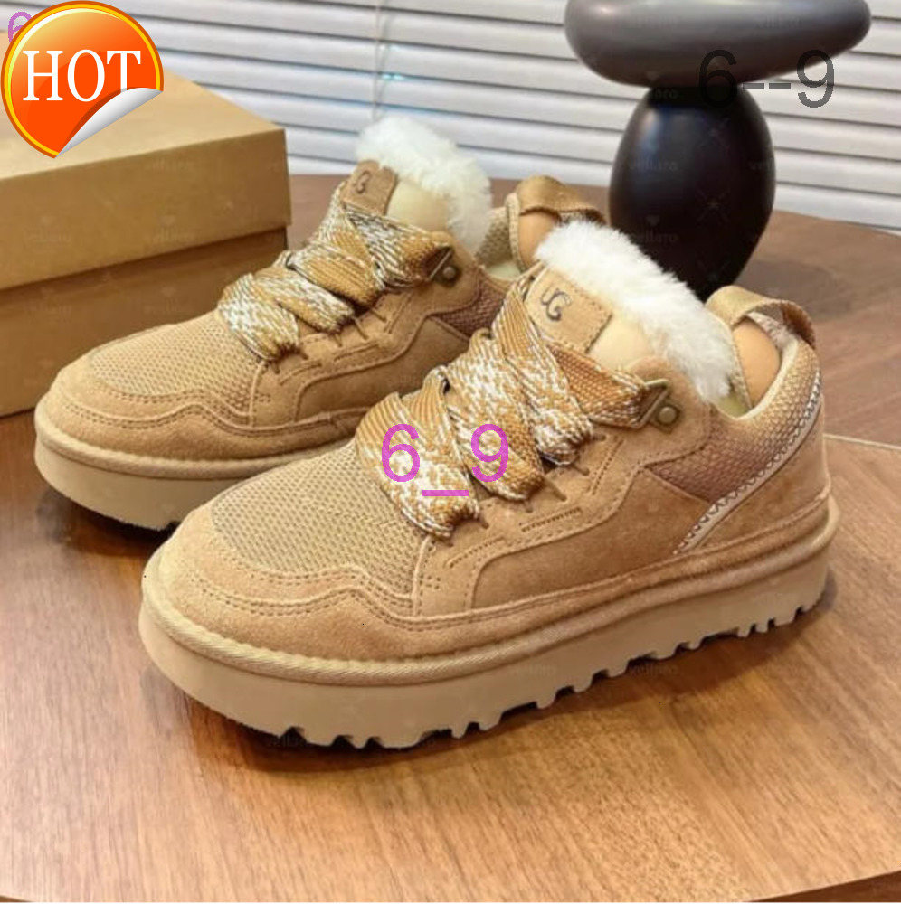 Designer Fur Sneakers Trainers Casual Shoes Boots Highmel Tasman Tazz Slippers Womens Suede Chestnut Sand Wool Sheepskin Winter Cold Fall size 36 44