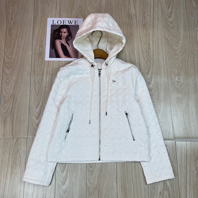 Cross-border D brand quilted soft and warm designer 2026ss autumn/winter new loose thin cotton jacket Luxury goods for women
