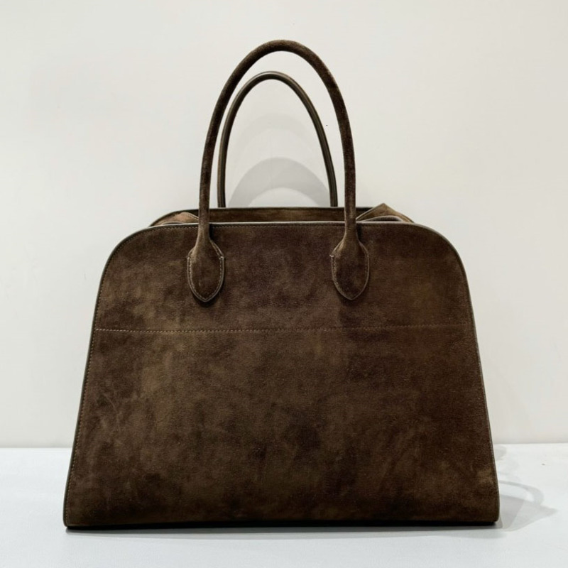 Tote Bag TR Margaux 15 12 Designer Women Top Handle Handbag Leather Luxury Shoulder Bag Brown Suede Large Capacity Travel Shopping Bag Commuter Purs
