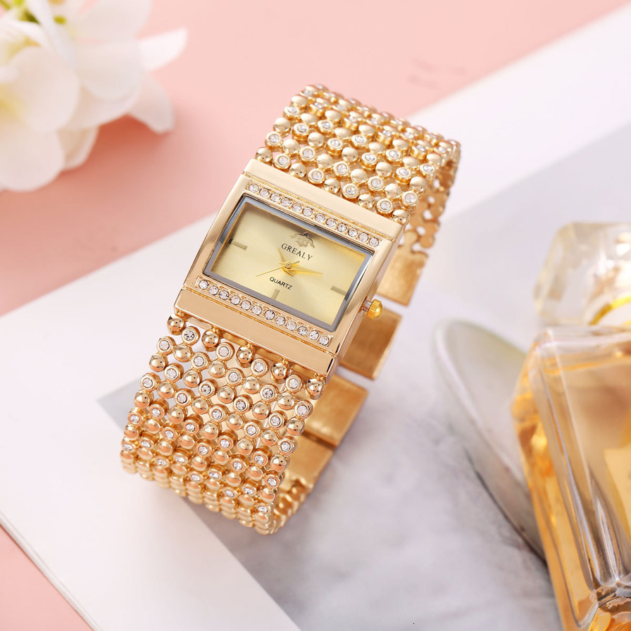 Wrist Watch Cross-Border Foreign Trade Fashionable And Elegant Women's Square Watch, Hot-Selling On Live Stream, Light Luxu ljh451