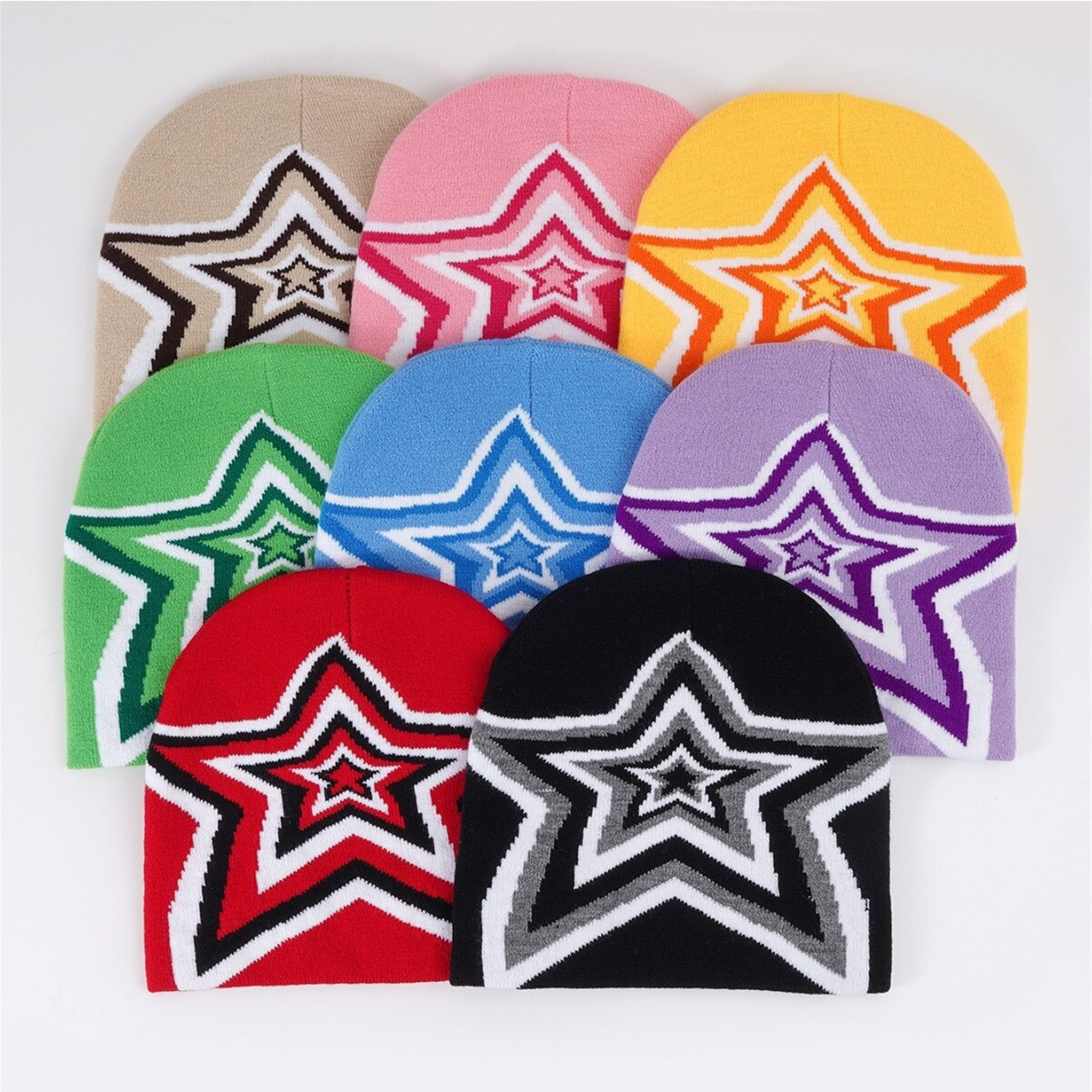 Luxury Cap Brand Designer Hat Luxury Cap Brand Designer Hat Star-Patterned, Personalized Street-Style Beanie, Brimless Hat, Unisex, Knitted Hat Manu