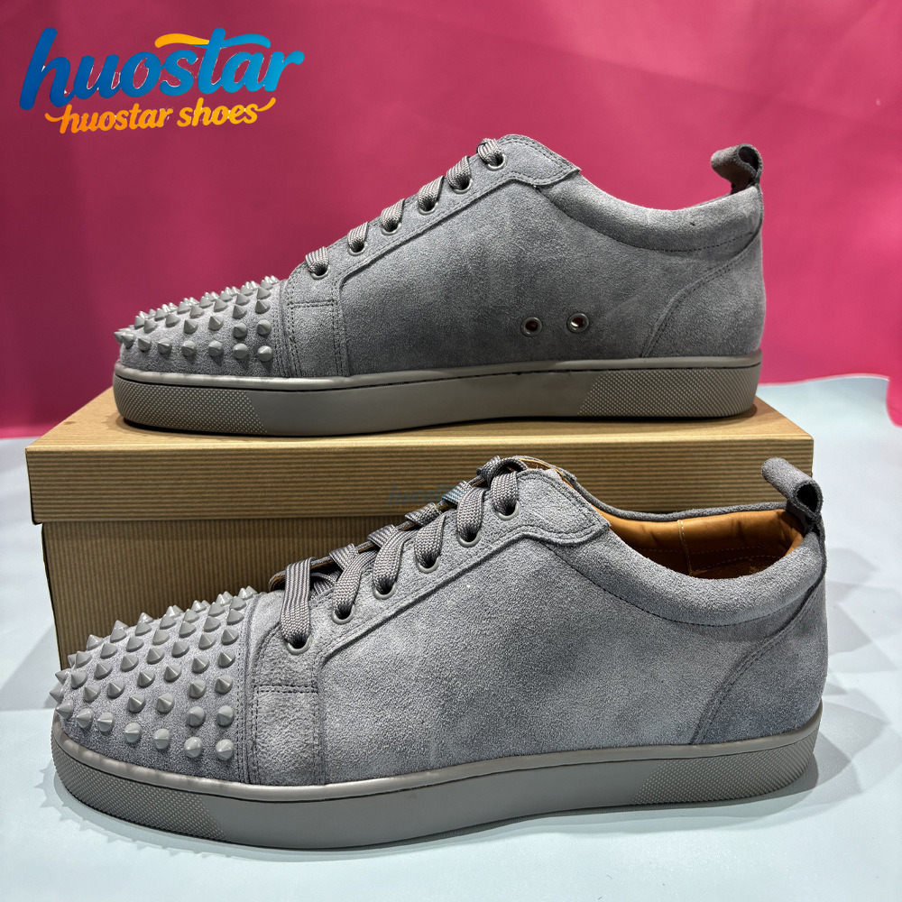 Designer Sneakers Men Black Embroidered Low Top Rivet Flat Sole Crescent Moon Shape Thick Sole Casual Shoes for Daily Streetwear Outdoor High Qualit
