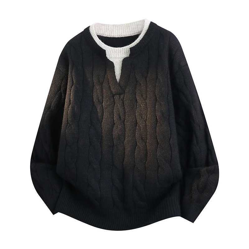 Mens Classic Comfortable Knitted Personzed Sweater Autumn Winter New Warm Long Slve Sweater top M261016