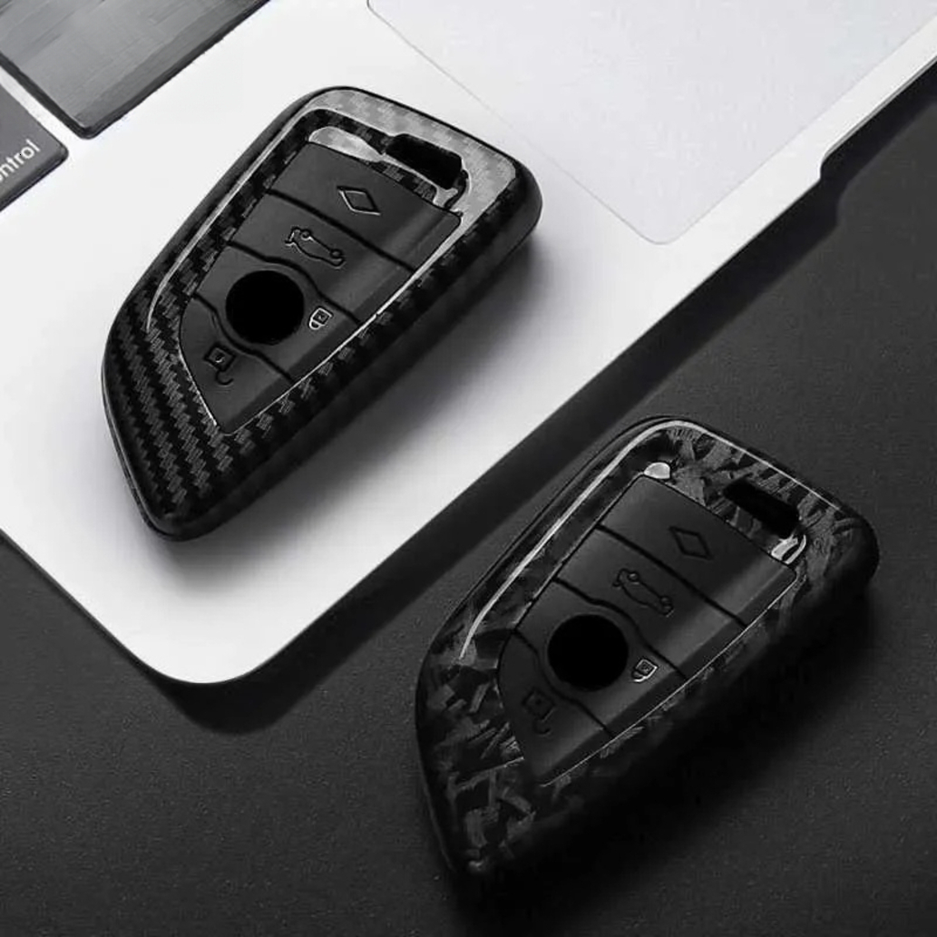 Car Key Cover ABS Carbon Fiber Car Key Case Cover For BMW X1 X3 X5 X6 X7 smart remote protector 1 3 5 6 7 Series G20 G30 G11 F15 F16 G01 G02 F48 Pro
