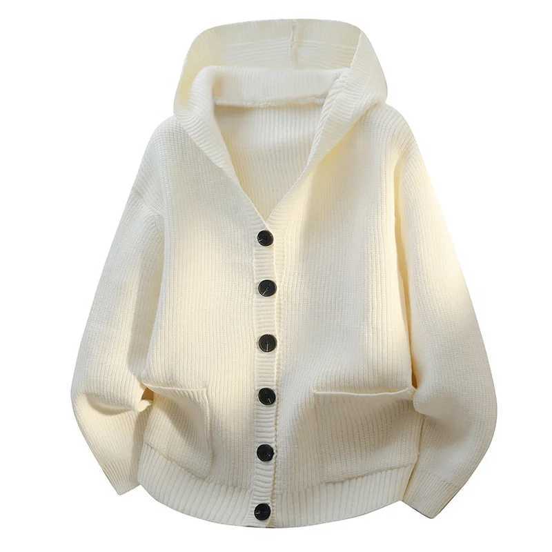 Cardigans New Hooded Fashion Men Sweatercoats Male Casual Knitwear Cardigans Spring Autumn Outwear Vintage Loose Sweaters 4XL M261016