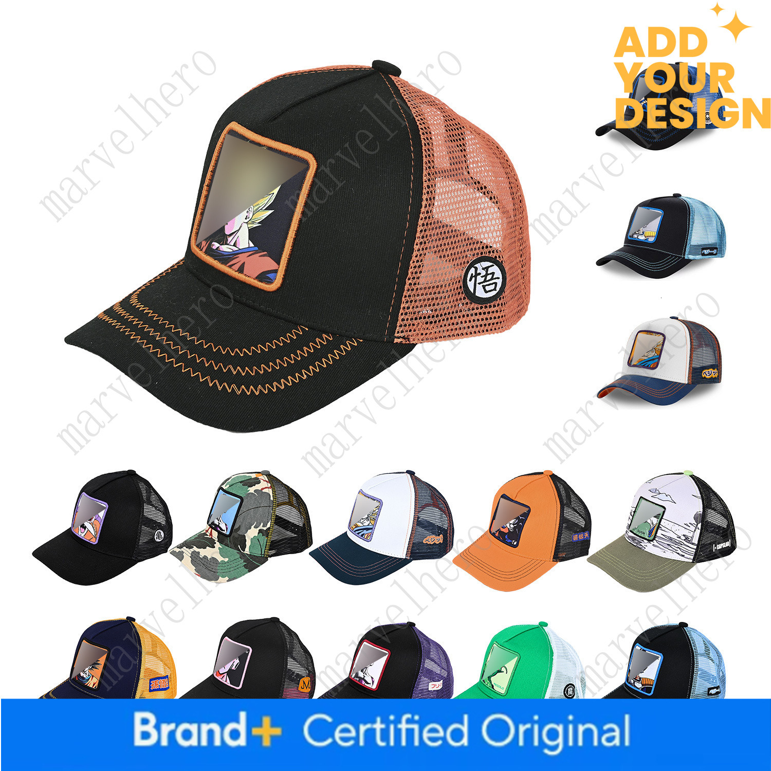In Stock High Version Dragon Ball Baseball Goku Orb Mesh Cap Cartoon Men S And Women S Fashion Hip Hop Wide Brim