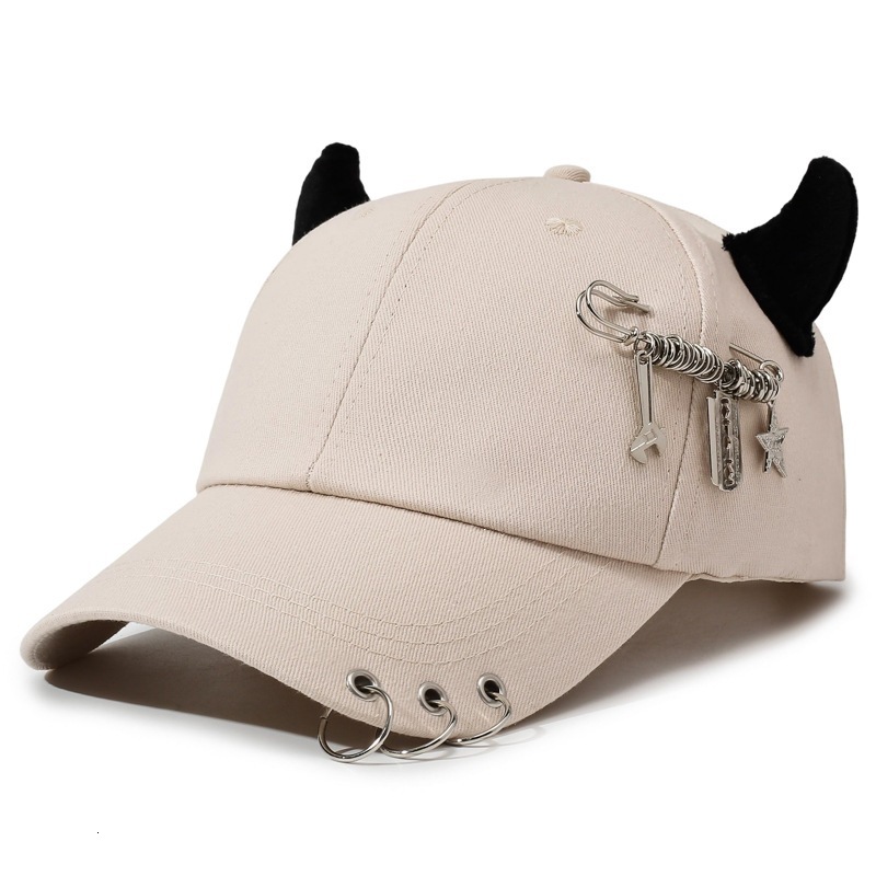 Luxury Cap Brand Designer Hat Luxury Cap Brand Designer Hat Luxury Cap Brand Designer Hat Cow Horn Curved Brim Hip-Hop Unisex, With Metal Rings, Ver