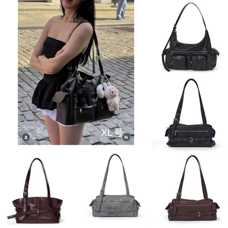 Samo Ondoh Korean New Designer Underarm Motorcycle Bag Samoondoh Large Multi Pocket New Adjustable NEW Black Friday Hot Handbags dc